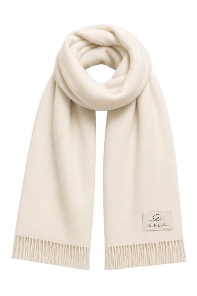 Signature Scarf — off white