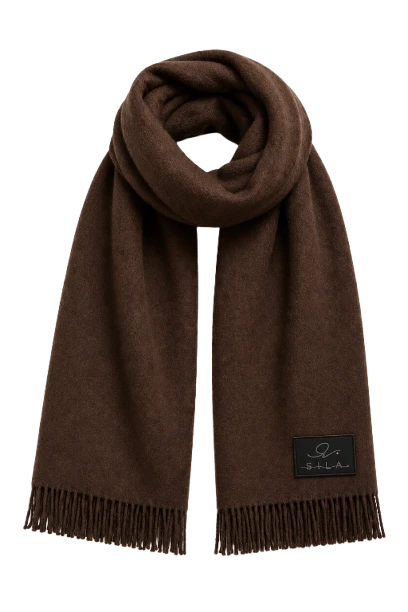 Signature Scarf — rich brown